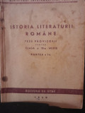 1950 Istoria Literaturii Romane Teze Provizorii PENTRU CLASA a IX-a medie