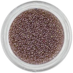 Perle decorative - roz-gri 0,5mm