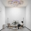 Lustra LED Cristal RGB cu Telecomanda Lia 182W Dimabila Alb Argintiu, Alessandro DESIGN