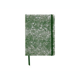 Notebook coperta tare piele A5 144 pagini Clairefontaine Celeste Green Silver