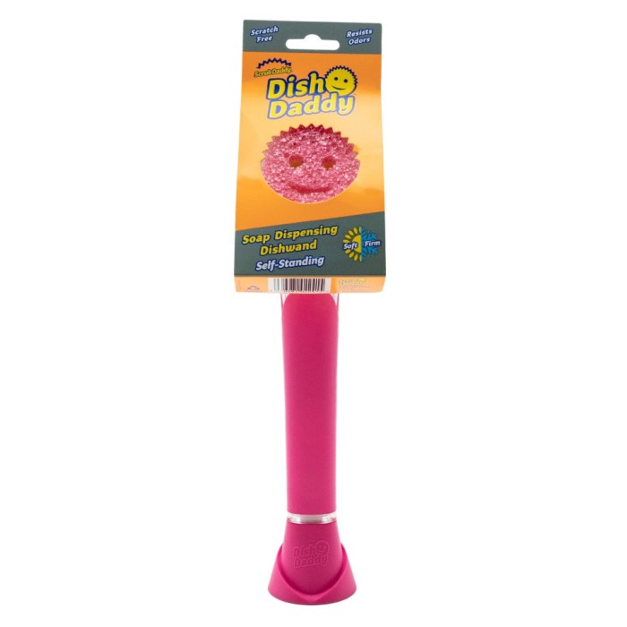 Burete vase cu maner ROZ SCRUB DADDY