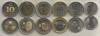 MOLDOVA LOT / SET ( 6 buc ) 1 + 2 + 5 + 2 X 10 LEI 2018 + 10 LEI 2019 - UNC, Europa, Cupru-Nichel