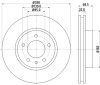 Disc frana VW TOUAREG (7P5) (2010 - 2016) KRIEGER 0950004186