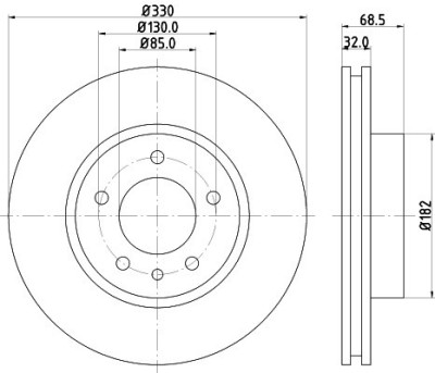 Disc frana AUDI A8 (4D2, 4D8) (1994 - 2002) KRIEGER 0950004186 foto