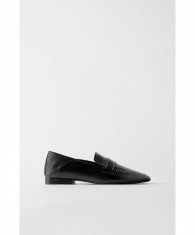 Mocasini Zara, negru, 41 foto