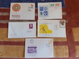 Set de 5 FDC-uri -Romaina - Diverse