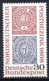 GERMANIA 1968, Aniversari, 100 de ani - District Postal, serie neuzata, MNH, Nestampilat