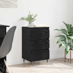 vidaXL Bufet cu sertar Stejar negru 35 x 40 x 70 cm Lemn compozit 881698