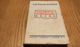 VIRGILIU MONDA (dedicatie-autograf) - TESTAMENTUL DOMNISOAREI BREBU - Editura Nationala Ciornei, 1933, 240 p