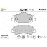 Set placute frana disc Citroen C-Elysee, C4 Cactus; Peugeot 301, 308, 308 II, 308 Sw II Motor 1.2 PureTech 130, 52.2x132.9x18.7mm, parte montare