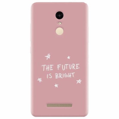 Husa silicon pentru Xiaomi Remdi Note 3, The Future Is Bright foto