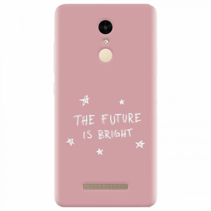 Husa silicon pentru Xiaomi Remdi Note 3, The Future Is Bright