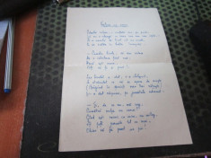 manuscris poezia vulpea cu cercei scrisul de mana al otiliei cazimir album 582 foto