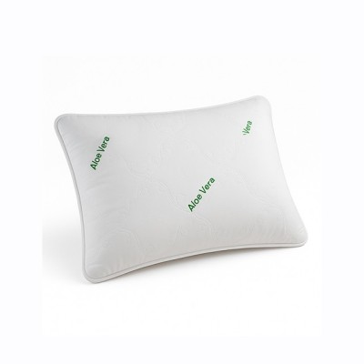 Perna matlasata aloe vera AloeDream Coneltex, dimensiuni 50 x 70 cm, dreptunghiulara, culoare alba, umplutura fibra siliconizata, antialergica foto