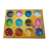Set 12 paiete decorative multicolore pentru unghii - Paiete