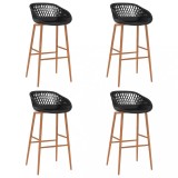 Cumpara ieftin Scaune de bar, 4 buc., negru