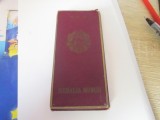 medalia muncii rpr cu bareta in cutia originala