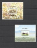 TANZANIA 2013 FAUNA ANIMALE SALBATICE SET 5 COLITE DELUXE 2 FOTO