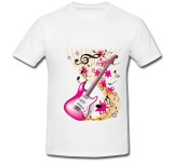 Tricou &quot; Guitar and musical notes &quot;