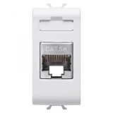 Priza FTP CAT 5E 1M Gewiss Chorus alb satinat MAT GW15422