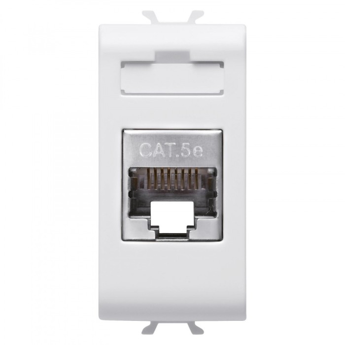Priza FTP CAT 5E 1M Gewiss Chorus alb satinat MAT GW15422
