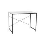 Cumpara ieftin Birou DTD alb metal negru Mellora 90x60x72 cm