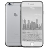 Husa iPhone 6 / 6S Full 360&deg; Fata+Spate, Silicon TPU, Gri Transparent