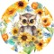 Sticker decorativ, Bufnita, Multicolor, 60 cm, 1281STK-2