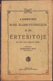 HST C1366 A kar&aacute;nsebessi &aacute;llami főgimn&aacute;zium &eacute;rtesitője 1917-1918 iskolai &eacute;vről