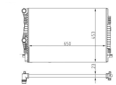 Radiator racire motor Audi A3 (8v1); Seat Leon (5f1), Leon Sc (5f5), Leon St (5f8); Skoda Octavia 3 (5e3); Vw Golf Sportsvan (Am1), Golf 7 (5g1, Be1) foto