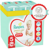 Scutece-chilotel Pampers Premium Care Pants XXL Box Marimea 5, 12-17 kg, 80 buc