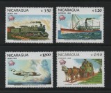 Nicaragua 1982 - UPU, transport, serie neuzata