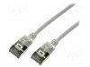 Patch cord U/FTP 6a TPE gri LOGILINK
