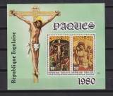 REP. TOGOLAISE PASTI 1980 MI. BLOCK 159 MNH, Istorie, Nestampilat