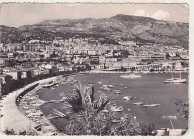 bnk cp Principatul Monaco - Portul - uzata 1957 foto