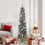 vidaXL Brad de Crăciun with Decorative String Lights Verde 180 cm PVC