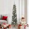 vidaXL Brad de Crăciun with Decorative String Lights Verde 180 cm PVC