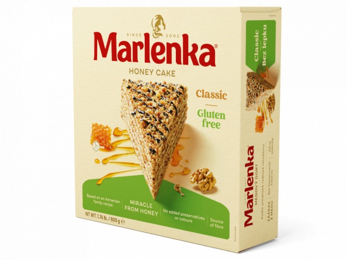Tort Marlenka classic cu miere 800g - FARA GLUTEN - Handy KitchenServ