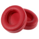 Set 2 bureti TXE pentru casti Beats Studio3 / 3.0 / 2.0 Wireless/Wired, Over-Ear, Rosu, Piele ecologica, Spuma cu memorie