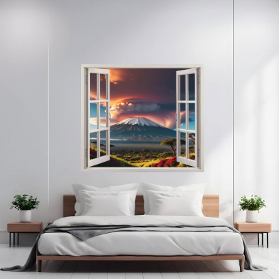 Folie imprimata color pentru decor perete locuinta, dimensiune 125 x 110cm, model: VIEW TO HAVEN 10 FAVLine Selection foto
