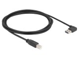 Cablu USB 2.0 USB A mufă dublă 90&deg;