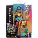 Papusa cu animal de companie, Monster High, Cleo Refresh, HXH74