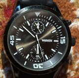 WATSON(12895G), CEAS DE MANA BARBATESC CU CUREA DE CAUCIUC/APROAPE NEFOLOSIT IN STARE PERFECTA DE FUNCTIONARE/DIAMETRU CADRAN: 45 mm.