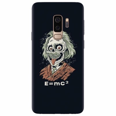 Husa silicon pentru Samsung S9 Plus, Albert Einstein Caricature foto