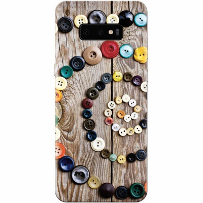 Husa silicon pentru Samsung Galaxy S10 Lite, Colorful Buttons Spiral Wood Deck foto