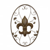 Decoratiune crin din fier forjat antik brown TZ-27, Ornamentale