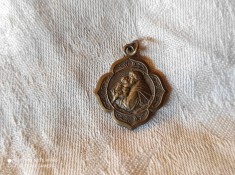 SFANTUL ANTON PROTECTORUL COPIILOR foarte vechi MEDALION de colectie RAR superb foto