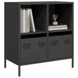 vidaXL Dulap, negru, 68x39x73,5 cm, oțel laminat la rece