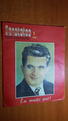 revista sanatatea ianuarie 1988 - ziua de nastere a lui ceausescu foto