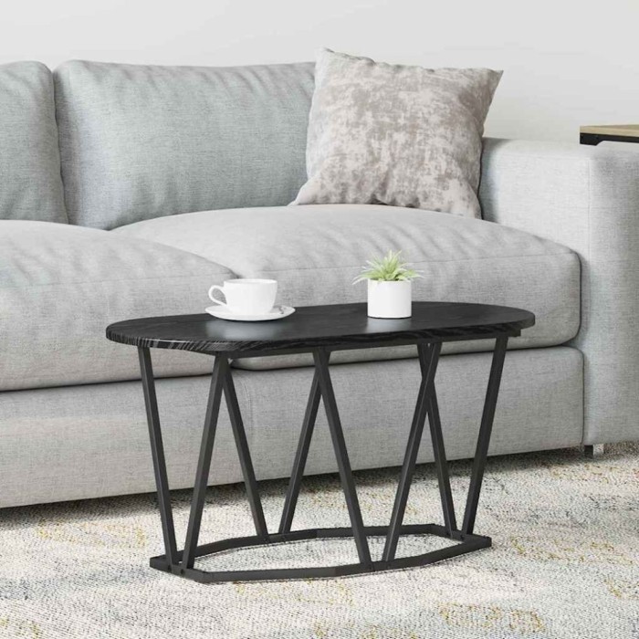 vidaXL Masă de Cafea Stejar Negru 80 x 40 x 40.5 cm 869690